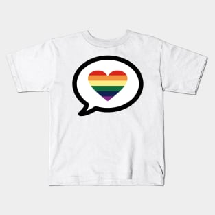 Speak with Love & Tolerance Kids T-Shirt